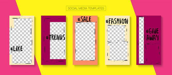 Mobile Stories Vector Collection.