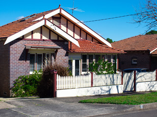 Suburban federation house in Sydney NSW Australia 