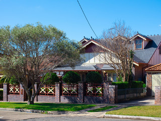 Suburban federation house in Sydney NSW Australia 