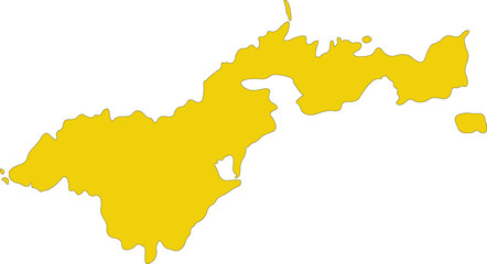 Obraz premium map of american samoa