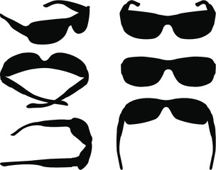 vector set of glasses