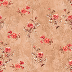 vintage background with flowers