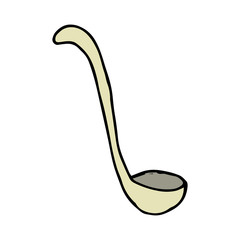 Ladle hand drawn icon