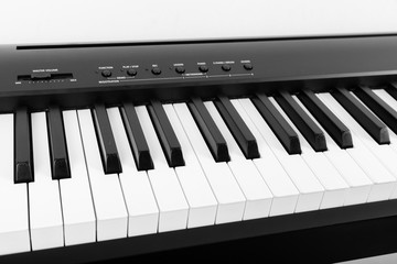 Modern Black and White Digital piano