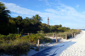 Sanibel lighthouse at Bowman Beach, Sanibel Island