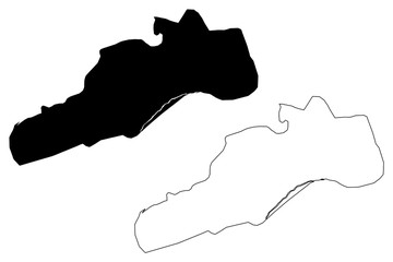 Barquisimeto City (Bolivarian Republic of Venezuela, Lara State) map vector illustration, scribble sketch City of Barquisimeto map