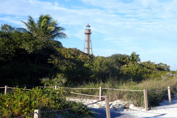Sanibel lighthouse at Bowman Beach, Sanibel Island