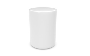 3d cylinder on white background