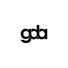 gda letter original monogram logo design