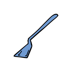 Kitchen spatula hand drawn icon vector