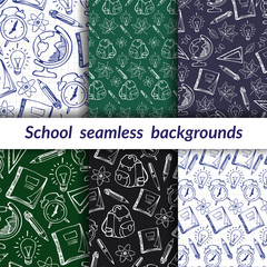 Back to School seamless textures