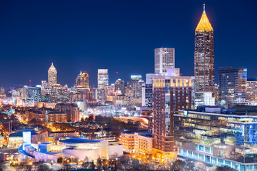 Fototapeta na wymiar Atlanta, Georgia, USA downtown skyline