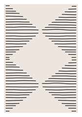 Trendy abstracte creatieve minimalistische artistieke handgetekende compositie