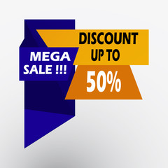 Modern Colorful Sale Promtion Tag and Baner for your Shop Product