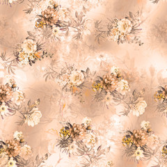 textile digital background flower pattern