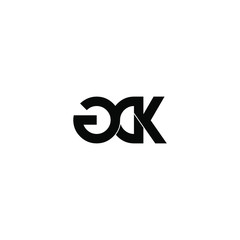 gdk letter original monogram logo design