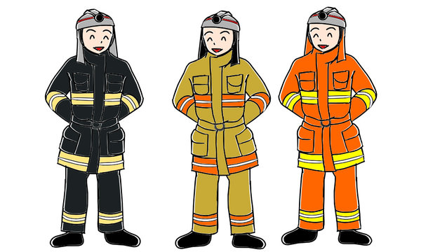 消防士の種類の制服