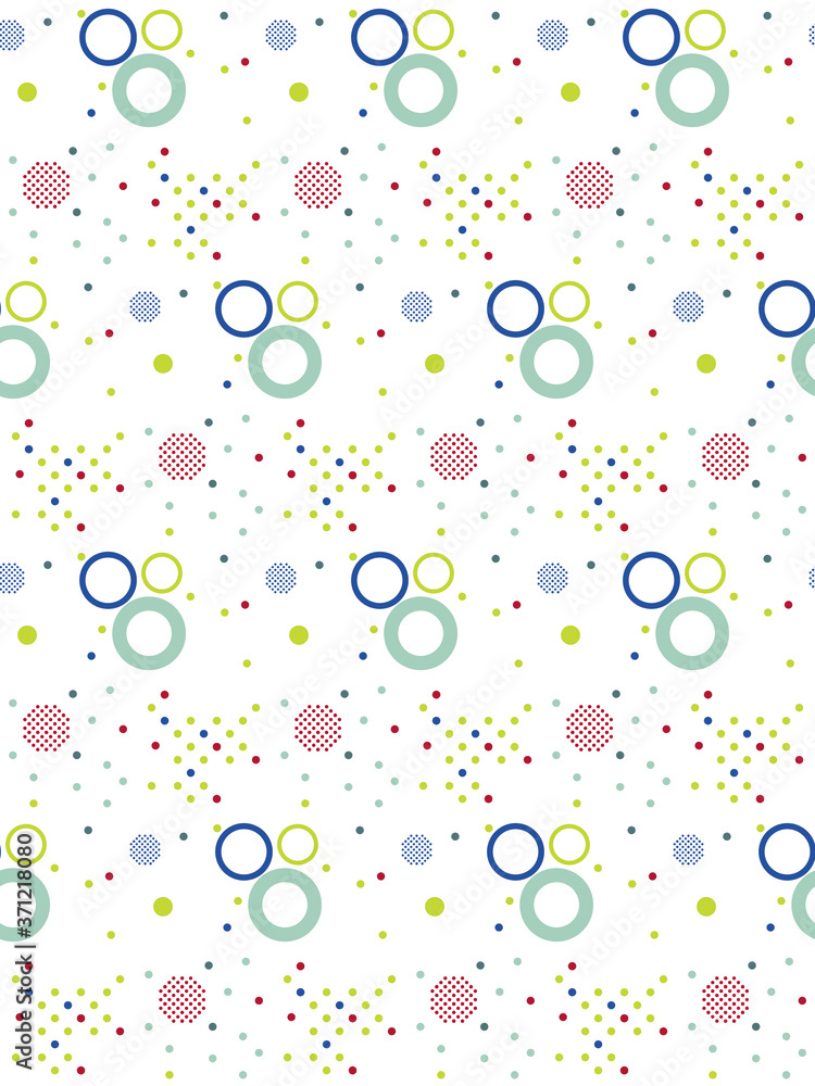 Poster bright colors of seamless pattern.