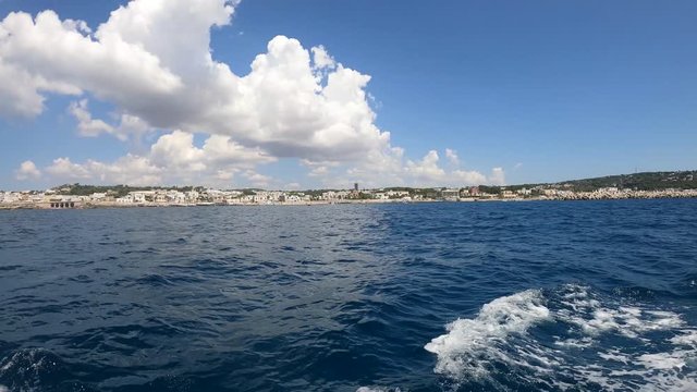 View of Ionian Sea, Santa Maria di Leuca, Puglia, Italy