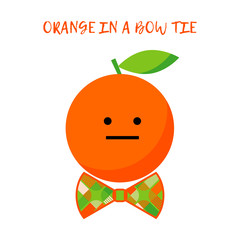 A gentleman in a bow tie. Cute cartoon. Vector illustration for web design or print.