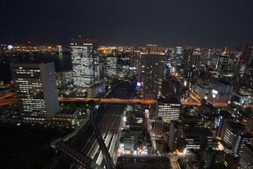 Tokyo at Nigh view of the city, Tokyo city skyline, Tokyo Japan