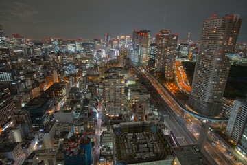 Fototapeta premium Night view of Tokyo