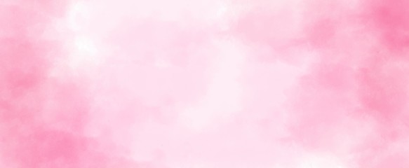pink watercolor background hand-drawn with copy space for text or image with soft lightand	