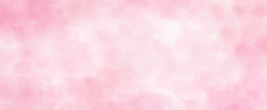 pink watercolor background hand-drawn with copy space for text or image with soft lightand	
