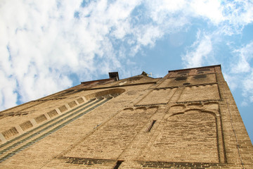 Deventer, Netherlands - July 11 2020: The Saint Nicholas Church in the old part of town.