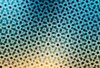 Light Blue, Yellow vector background with spots.