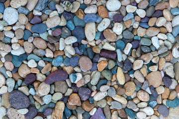 Colorful coastal shingle