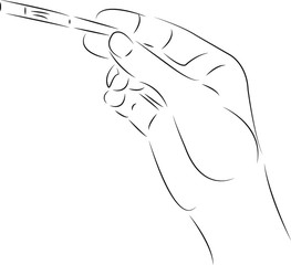 pregnancy test in hand