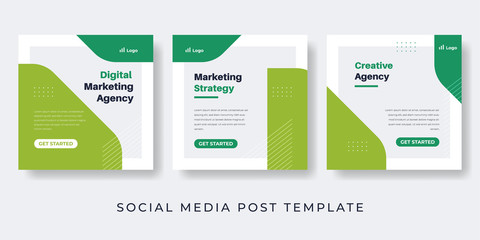 Creative business digital marketing social media post with fresh design template