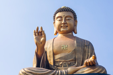 Fototapeta premium The giant Buddha statue at Fo Guang Shan in Kaohsiung, Taiwan. 