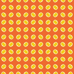 Vector seamless pattern texture background with geometric shapes, colored in orange, yellow colors.