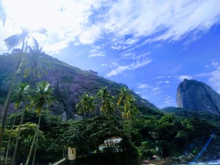 mountain landscape with blue sky - Morro da Urca RJ - Brasil