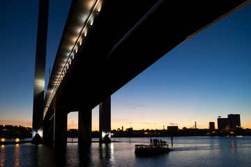 Bolte Bridge at Dusk in Melbourne Australia