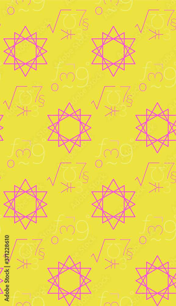 Poster bright colors of seamless pattern.