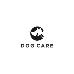 dog care logo. pet icon