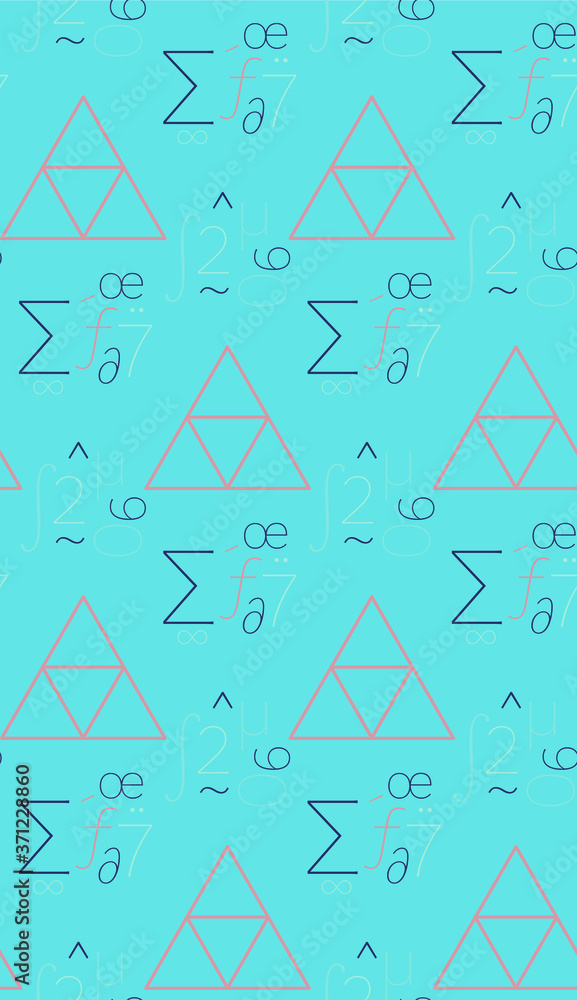 Poster seamless pattern in summer colors.