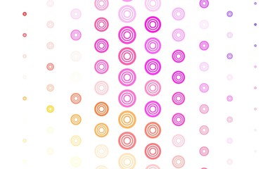 Light Pink, Yellow vector layout with circle shapes.