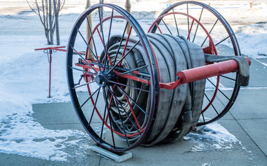 Fire equipment and trucks. City of Calgary, alberta, Canada