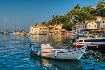 Fototapeta na wymiar Loggos Harbour, Paxos Greece