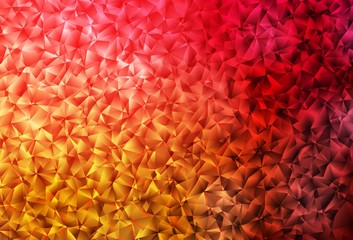 Fototapeta premium Dark Red, Yellow vector low poly layout.