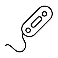 bacteria of cholera icon, line style