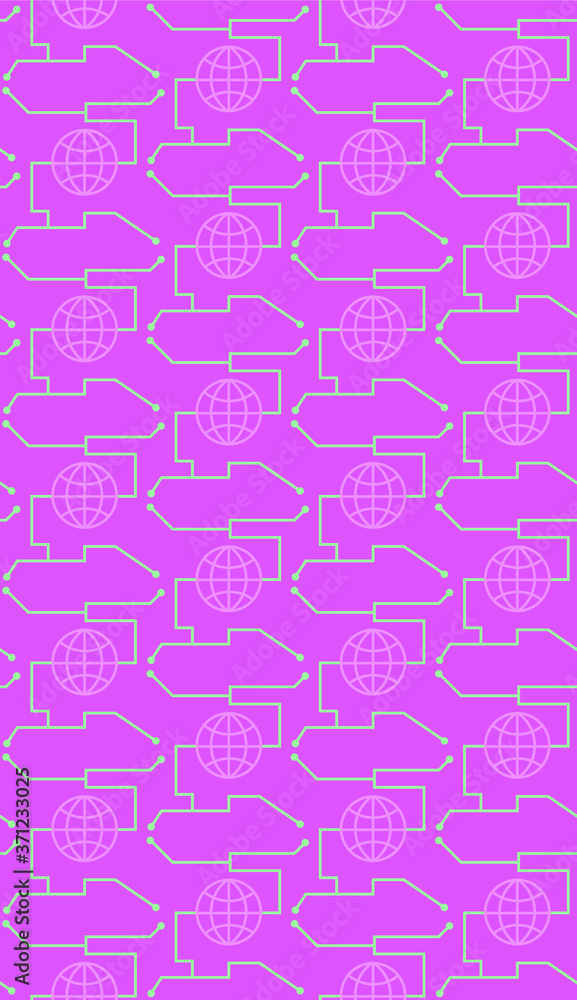 Poster seamless pattern in summer colors.