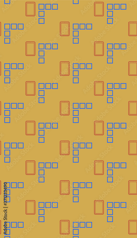 Poster Bright colors of seamless pattern.