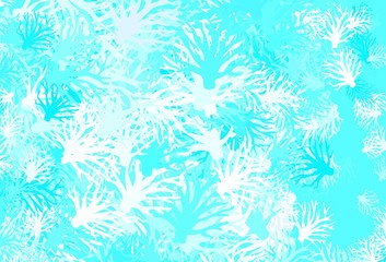 Light Blue, Green vector elegant pattern with branches.