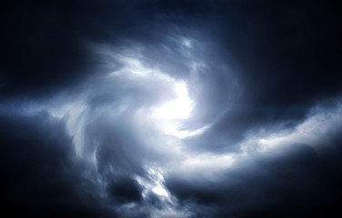 Blurred Whirlwind in the Clouds