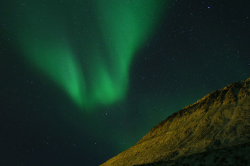 Northern Lights over the Westfjords in Iceland